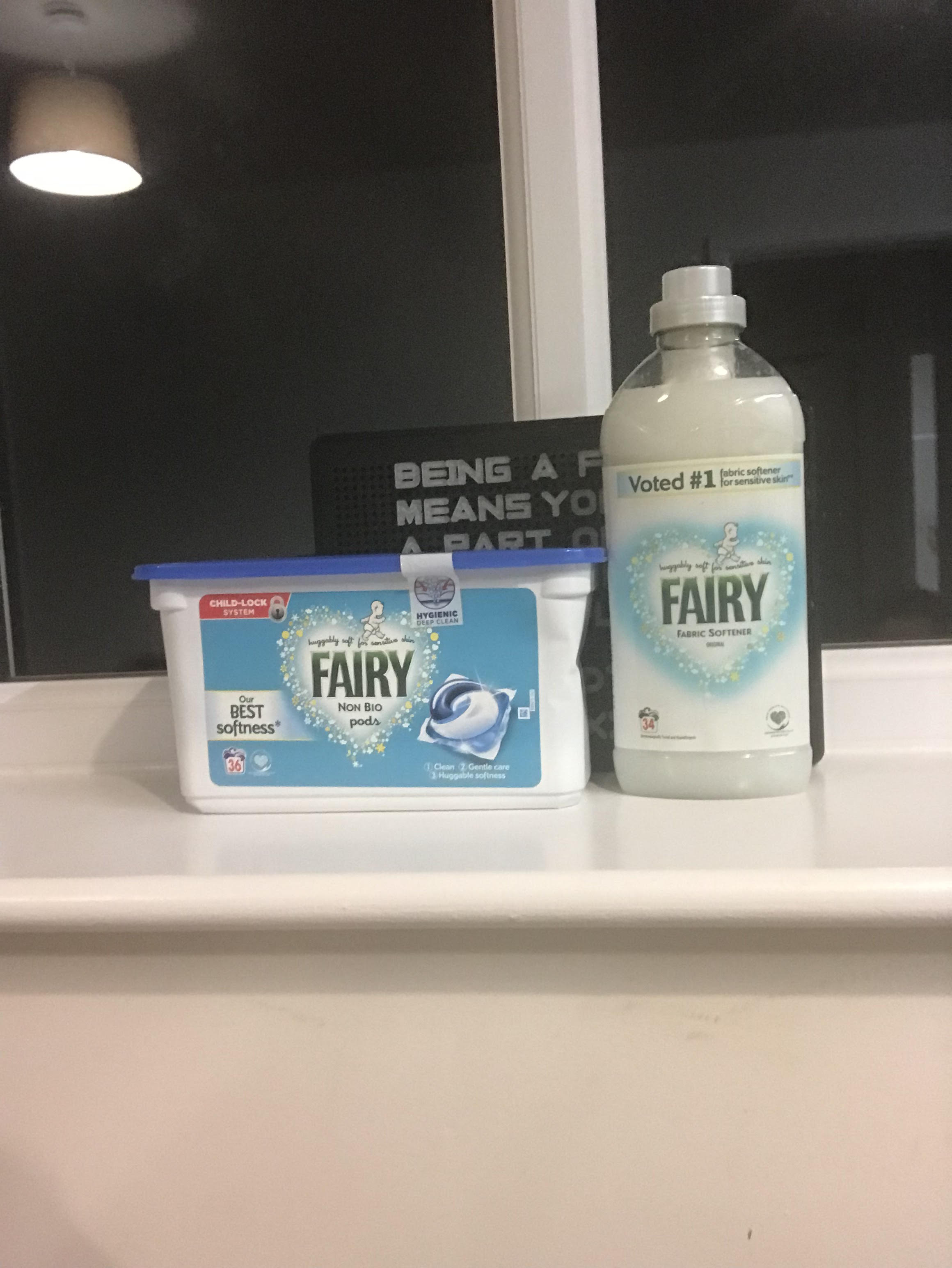 REVIEW PAGE Sponsored Fairy Non Bio Pods and Fairy Fabric Softener