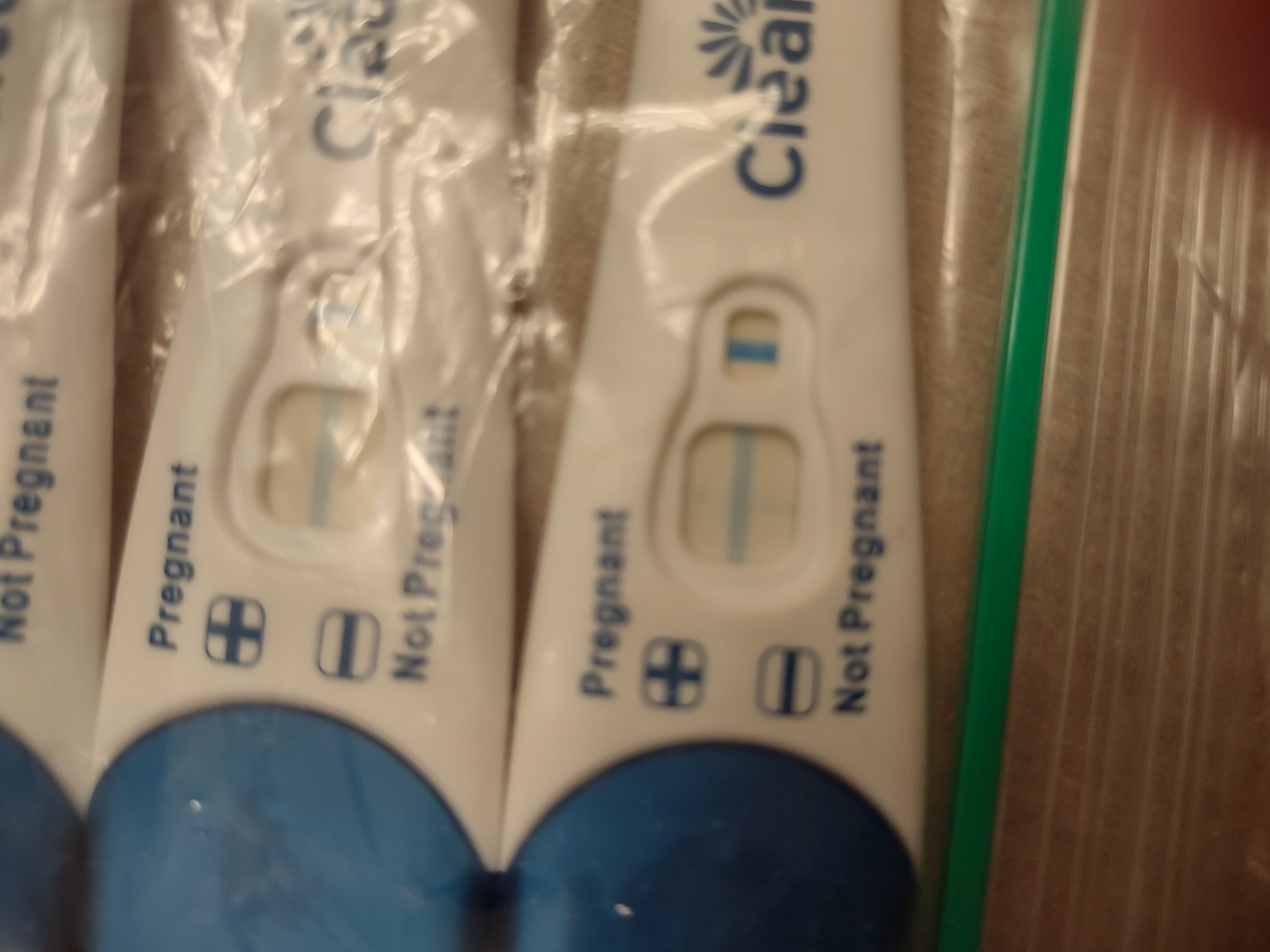 Help 45 days late mixed pregnancy test